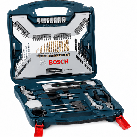Bosch Drill Bits Bosch 103 Pieces X-Line Titanium Drill & Screwdriver Bit Set for Wood, Masonry & Metal – 2607017395