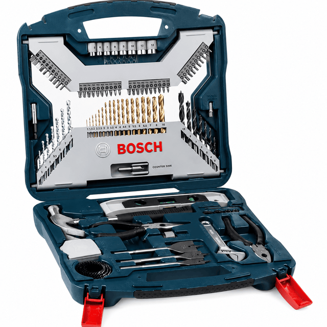 Bosch Drill Bits Bosch 103 Pieces X-Line Titanium Drill & Screwdriver Bit Set for Wood, Masonry & Metal – 2607017395