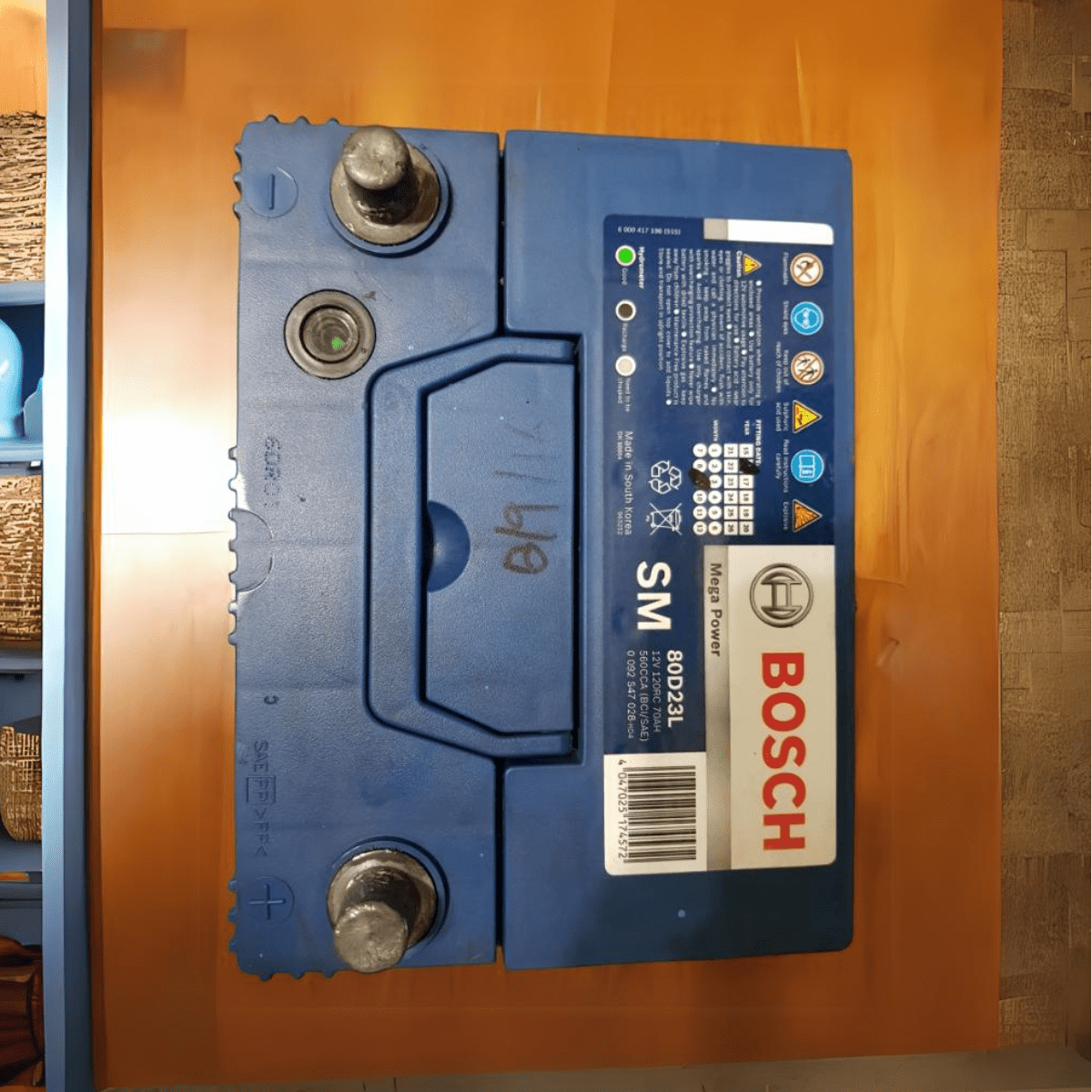 Bosch Automotive Batteries Bosch 15 Plate SM Mega Power Car Battery 70AH - 80D23L