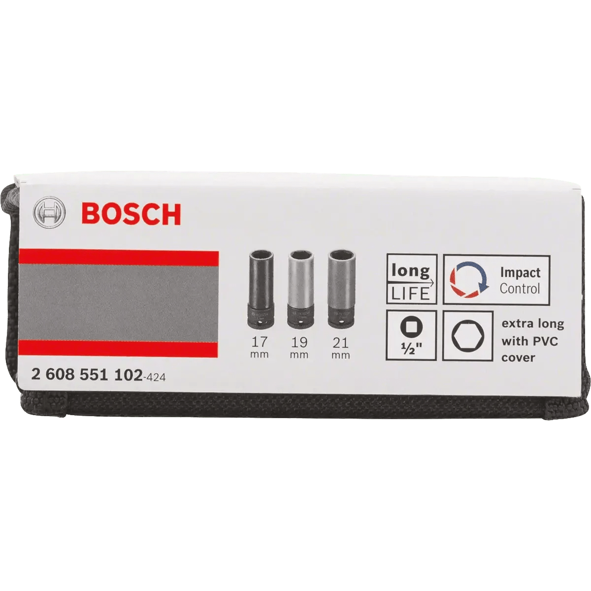 Bosch Wrenches Bosch 3-Pieces 1/2"/85mm Socket Set