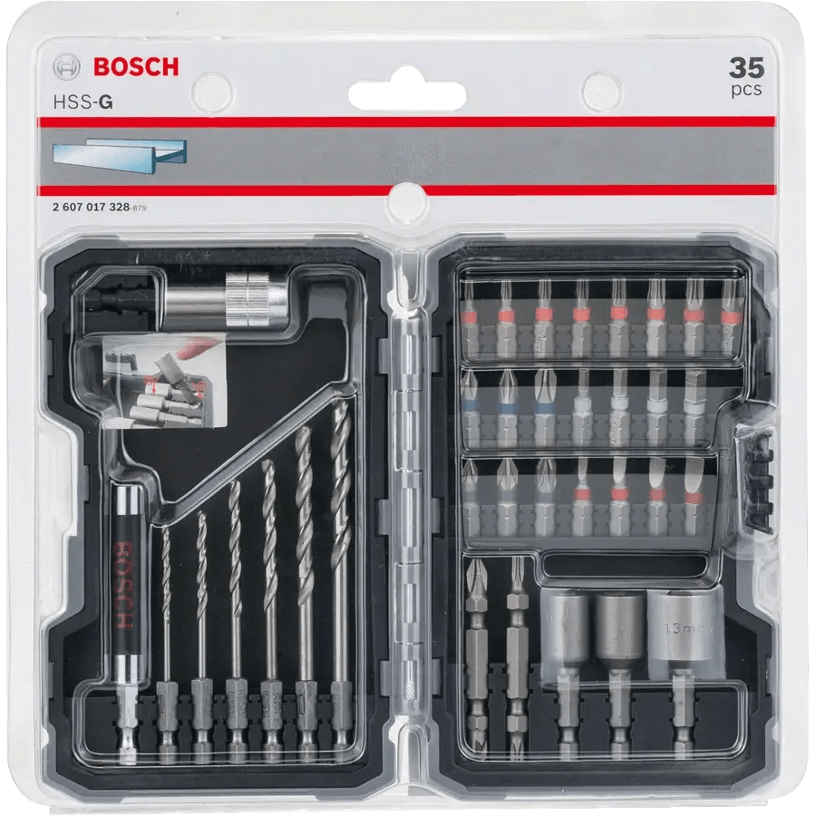 Bosch Drill Bits Bosch 35 Pieces Extra Hard HSS Drill & Screw Bits Set For Metal