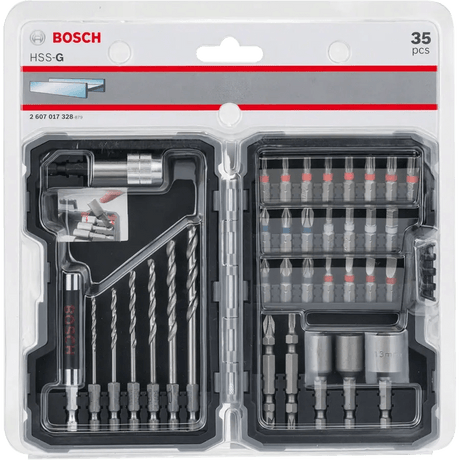 Bosch Drill Bits Bosch 35 Pieces Extra Hard HSS Drill & Screw Bits Set For Metal