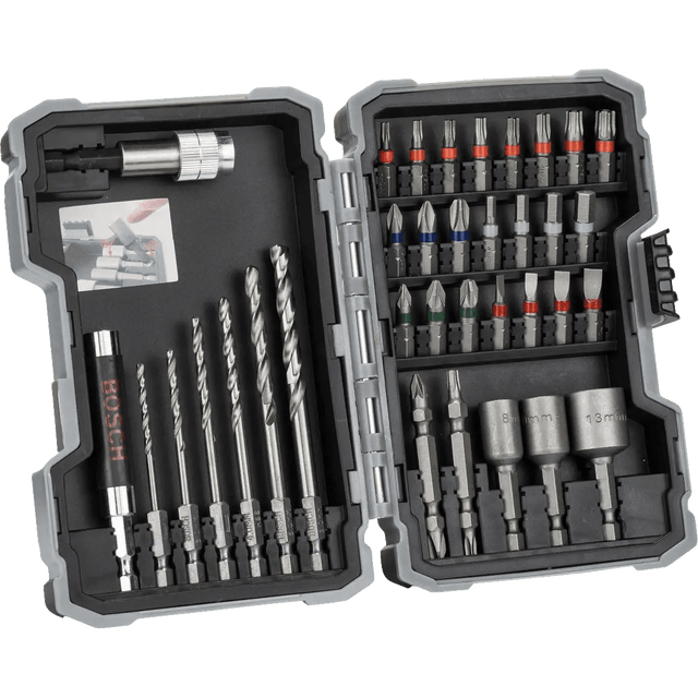 Bosch Drill Bits Bosch 35 Pieces Extra Hard HSS Drill & Screw Bits Set For Metal