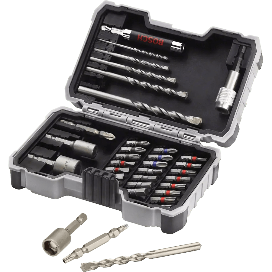 Bosch Drill Bits Bosch 35 Pieces Extra Hard Masonry Drill & Screw Bits Set