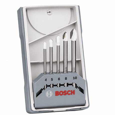 Bosch Drill Bits Bosch 5 Pieces Ceramic Tile Drill Bit Set CYL 9 - 2608587169