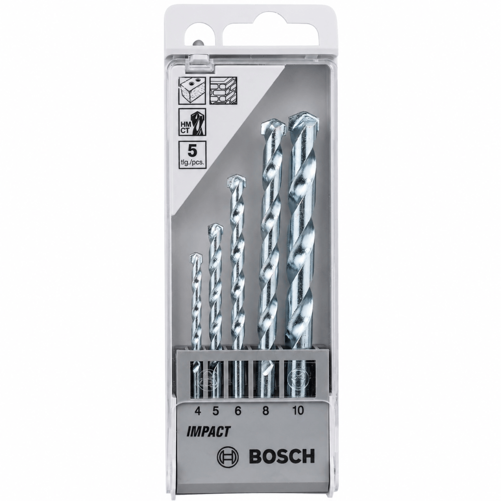 Bosch Drill Bits Bosch 5 Pieces Masonry Drill Bit Set CYL 1 - 2608590090