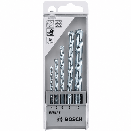 Bosch Drill Bits Bosch 5 Pieces Masonry Drill Bit Set CYL 1 - 2608590090