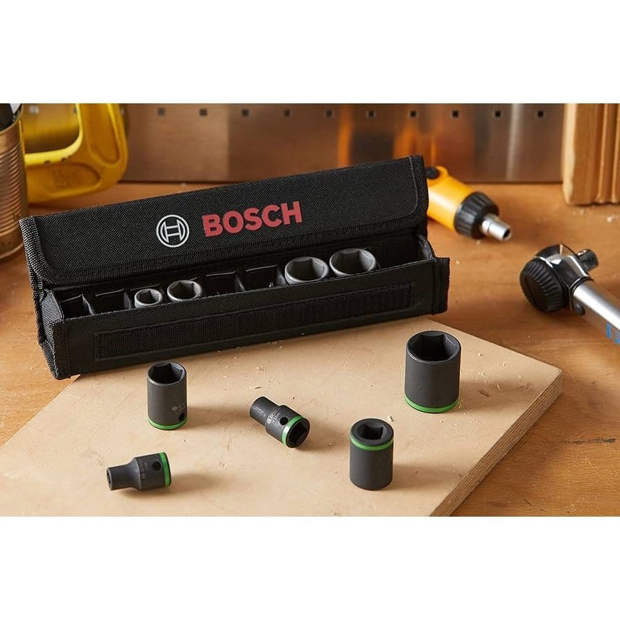 Bosch Sockets & Hex Keys Bosch 9 Pieces 38mm Deep Impact Socket Set - 2608551100