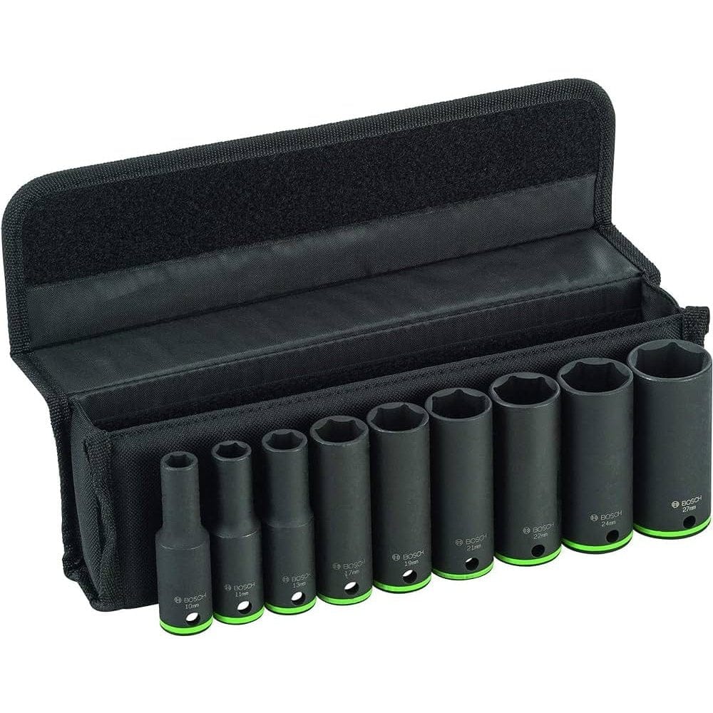 Bosch Sockets & Hex Keys Bosch 9 Pieces Deep Impact Socket Set - 2608551101