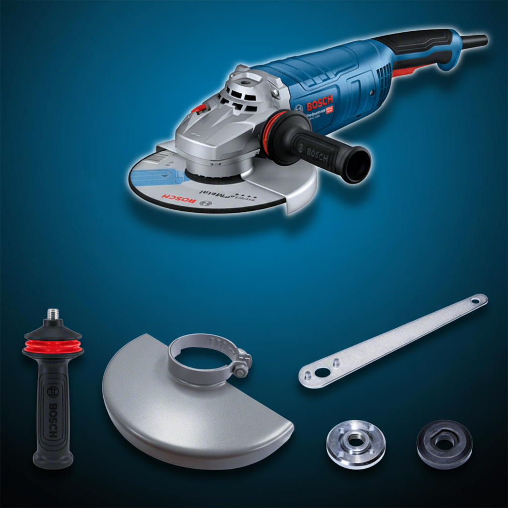 Bosch Grinder Bosch Heavy-Duty Angle Grinder 2700W, 230 mm Disc, Lockable Switch - GWS 27-230