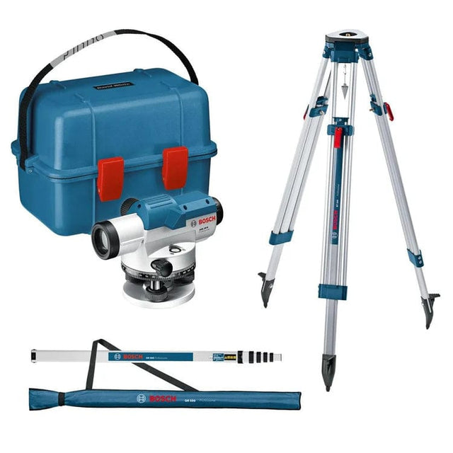 Bosch Digital Meter Bosch Optical Level With Tripod, Case & Measuring Rod - GOL 32 D + KIT( Case+BT 160+GR 500)