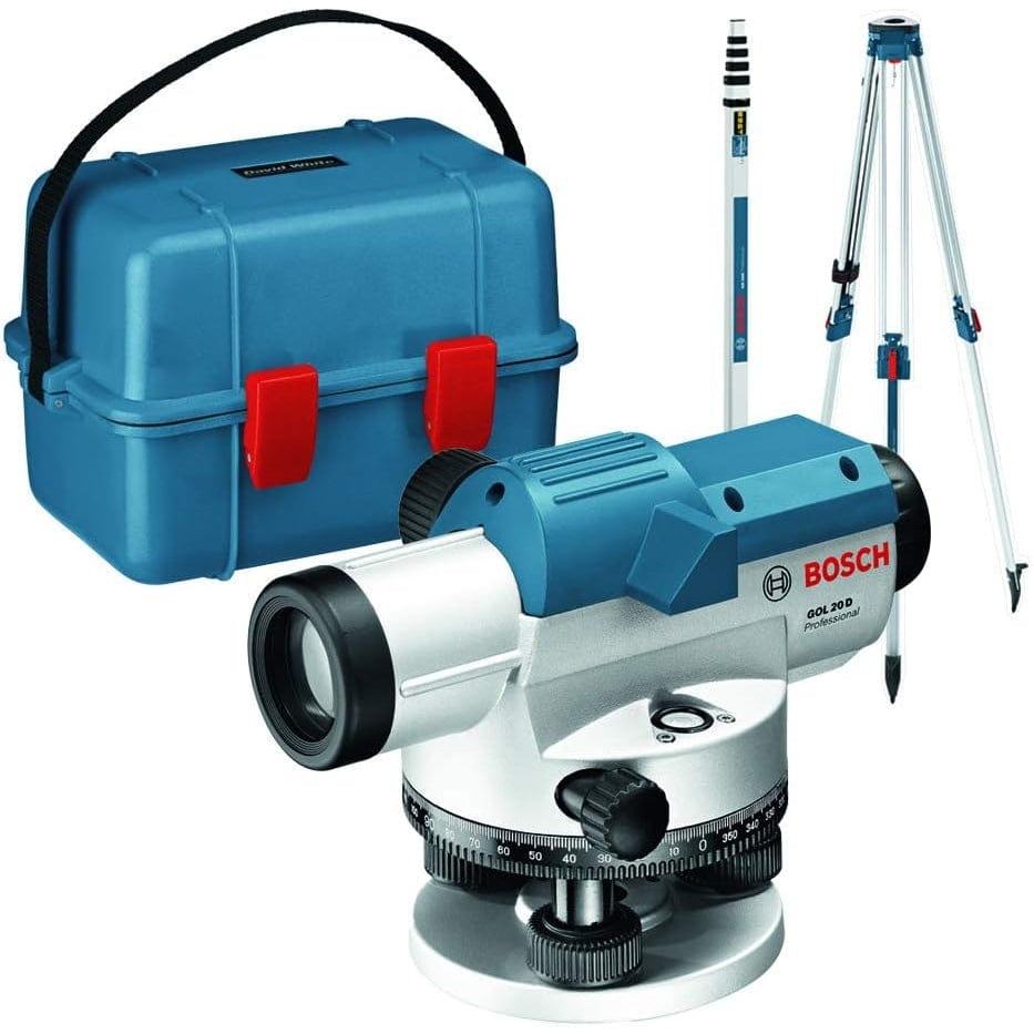 Bosch Digital Meter Bosch Optical Level With Tripod, Case & Measuring Rod - GOL 32 D + KIT( Case+BT 160+GR 500)