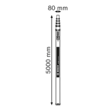 Bosch Level Bosch Professional Aluminum Measuring Rod 5m - 0601094600