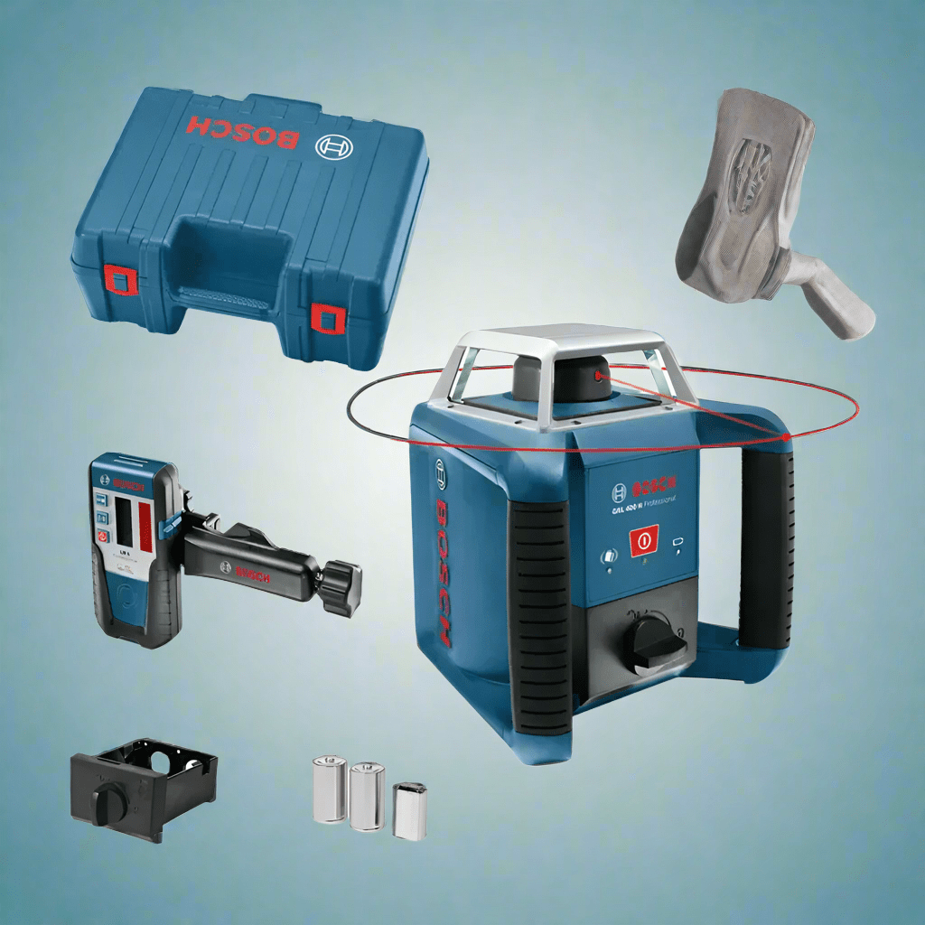 Bosch Digital Meter Bosch Professional Rotation Laser Unit With Receiver - GRL 400 H