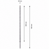 Bosch Drill Bits Bosch SDS Max-9 Natural Stone Hammer Drill Bit - 1618596504