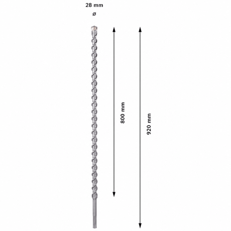Bosch Drill Bits Bosch SDS Max-9 Natural Stone Hammer Drill Bit - 1618596504