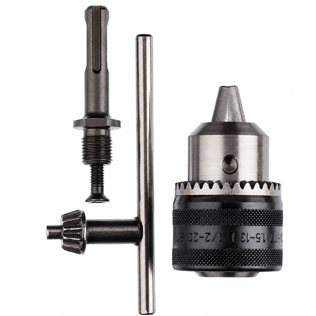 Bosch Chuck Keys & Specialty Accessories Bosch SDS-Plus Adapter with 13mm Keyed Drill Chuck Set – 2607000982