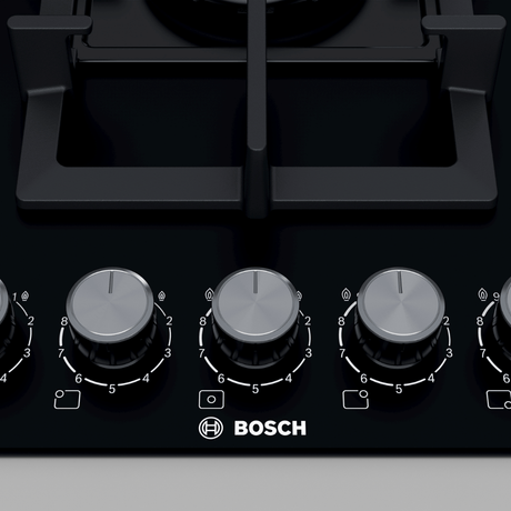 Bosch Home Kitchen Appliances Bosch Tempered Glass Gas Hob 90cm - PPQ9B6090M