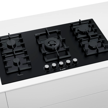 Bosch Home Kitchen Appliances Bosch Tempered Glass Gas Hob 90cm - PPQ9B6090M