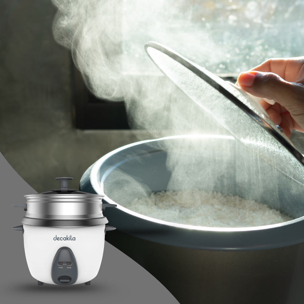 Kitchen Comfort Combo Set -  Electric Kettle, Rice Cooker, 3 Kitchen Knives