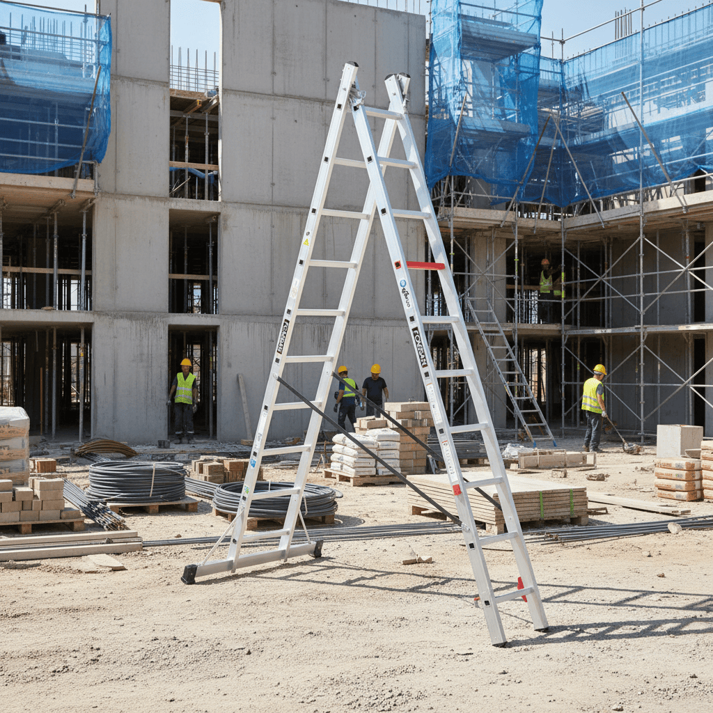 Cagsan Ladder & Access Equipment Cagsan 2-Section Combination Aluminium Ladder for A-Frame & Extension Use | DuoCombi Series