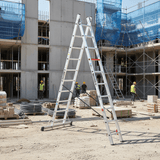 Cagsan Ladder & Access Equipment Cagsan 2-Section Combination Aluminium Ladder for A-Frame & Extension Use | DuoCombi Series