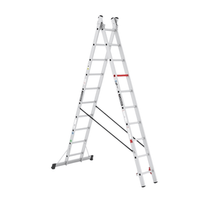 Cagsan Ladder & Access Equipment Cagsan 2-Section Combination Aluminium Ladder for A-Frame & Extension Use | DuoCombi Series
