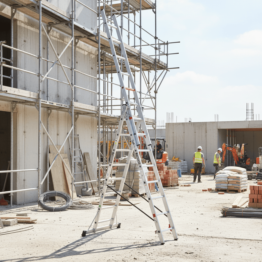 Cagsan Ladder & Access Equipment Cagsan 3-Section Combination Aluminium Ladder for A-Frame & Extension Use | TrioCombi Series