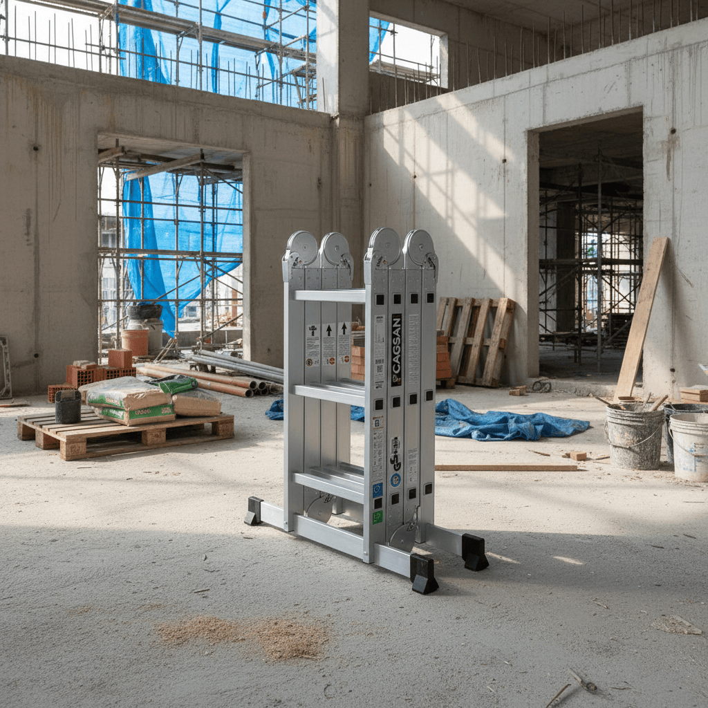 Cagsan Ladder & Access Equipment Cagsan 4-in-1 Multi-Purpose Aluminium Ladder with Platform Position | Quadro Series