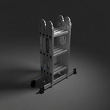 Cagsan Ladder & Access Equipment Cagsan 4-in-1 Multi-Purpose Aluminium Ladder with Platform Position | Quadro Series