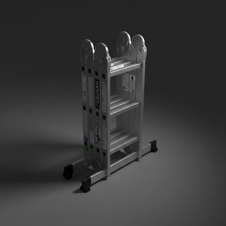 Cagsan Ladder & Access Equipment Cagsan 4-in-1 Multi-Purpose Aluminium Ladder with Platform Position | Quadro Series