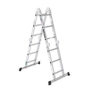 Cagsan Ladder & Access Equipment Cagsan 4-Section Multi-Purpose Folding Aluminium Ladder | Hercules Series