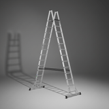 Cagsan Ladder & Access Equipment Cagsan A-Type Aluminium Platform Ladder with Non-Slip Wooden Platform | Plato Series
