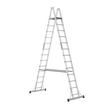Cagsan Ladder & Access Equipment Cagsan A-Type Aluminium Platform Ladder with Non-Slip Wooden Platform | Plato Series