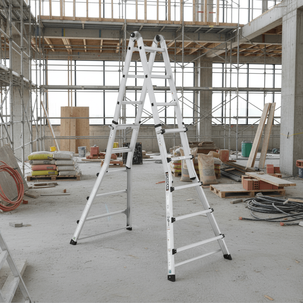 Cagsan Ladder & Access Equipment Cagsan Adjustable Multi-Purpose Folding Aluminium Ladder for Stairs | Telesky Series