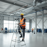 Cagsan Ladder & Access Equipment Cagsan Aluminium Platform Step Ladder with Multifunction Tool Tray | Hazar Series