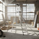 Cagsan Ladder & Access Equipment Cagsan Aluminium Platform Step Ladder with Multifunction Tool Tray | Hazar Series