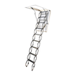 Cagsan Ladder & Access Equipment Cagsan Armon 11-Step Steel Scissor Loft Ladder with 70 × 100cm Frame & 2.8m Reach - CM-CM-70X100