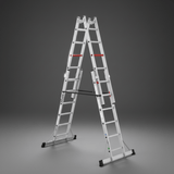Cagsan Ladder & Access Equipment Cagsan Double-Sided Aluminium Ladder with Adjustable Side Sections | Doublex Series