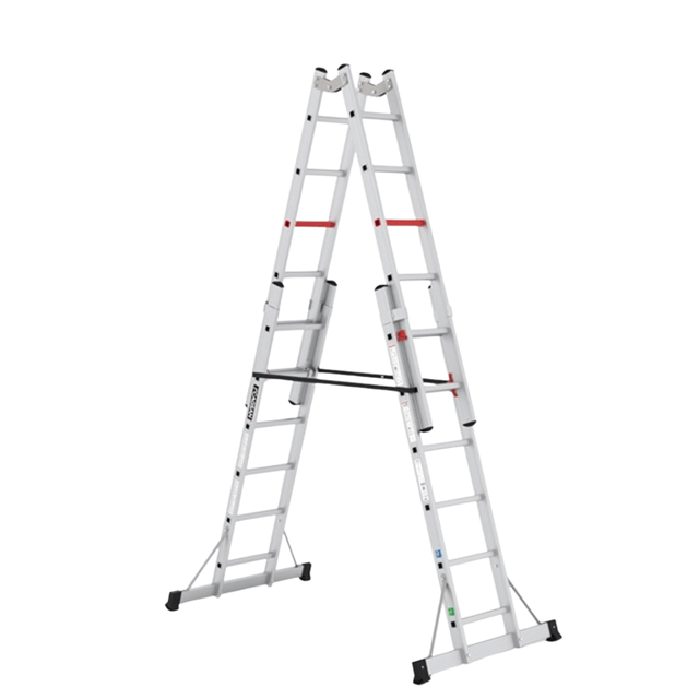 Cagsan Ladder & Access Equipment Cagsan Double-Sided Aluminium Ladder with Adjustable Side Sections | Doublex Series