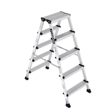 Cagsan Ladder & Access Equipment Cagsan Double-Sided Aluminium Step Ladder with 80mm Anti-Slip Treads | Olimpos Series