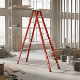 Cagsan Ladder & Access Equipment Cagsan Double-Sided Fibreglass Step Ladder with Wide Rungs | Fibero Series