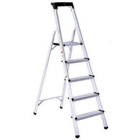 Cagsan Ladder & Access Equipment Cagsan Galvanised Steel Folding Step Ladder with Handrail | Merdiven Series