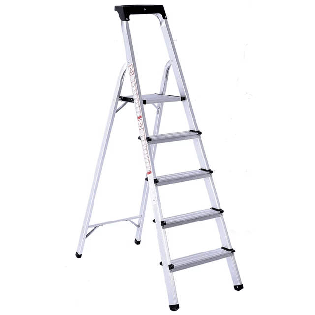 Cagsan Ladder & Access Equipment Cagsan Galvanised Steel Folding Step Ladder with Handrail | Merdiven Series
