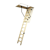 Cagsan Ladder & Access Equipment Cagsan Legna 11-Step Folding Wooden Loft Ladder with 70 × 110cm Frame & 2.8m Reach - CM-CM01-70X110B