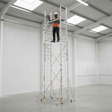 Cagsan Ladder & Access Equipment Cagsan Mobile Aluminium Scaffold with Rope-Pulley Height Adjustment | TeleSafe XL Series