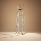 Cagsan Ladder & Access Equipment Cagsan Mobile Aluminium Scaffold with Rope-Pulley Height Adjustment | TeleSafe XL Series