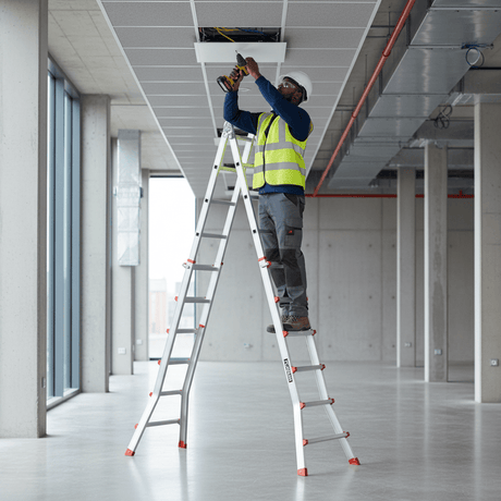 Cagsan Ladder & Access Equipment Cagsan Multi-Purpose Folding Aluminium Ladder with Locking Joints | Toros Series
