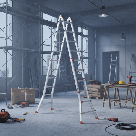 Cagsan Ladder & Access Equipment Cagsan Multi-Purpose Folding Aluminium Ladder with Locking Joints | Toros Series