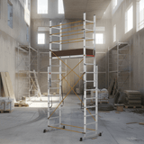 Cagsan Ladder & Access Equipment Cagsan PolySafe 2 × 8 Multi-Purpose Aluminium Scaffold Ladder with Adjustable Platform - CM-PL003